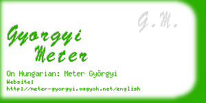 gyorgyi meter business card